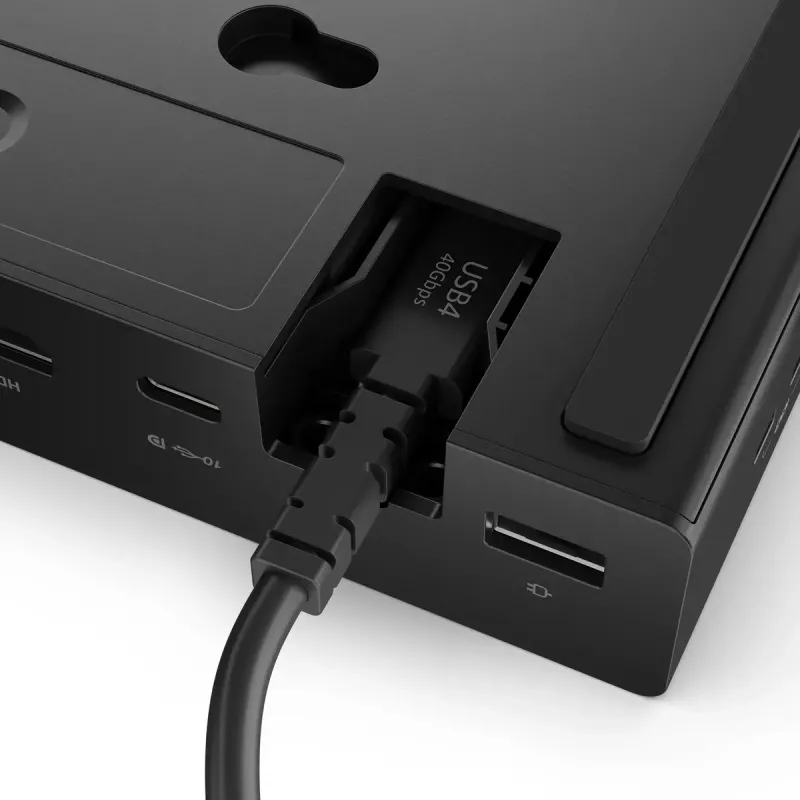 Docking station Lenovo ThinkPad USB4 Smart Dock 5500 — USB4, 65W PD, Gigabit Ethernet, 4K@60Hz, 100W PSU, Eclipse Black