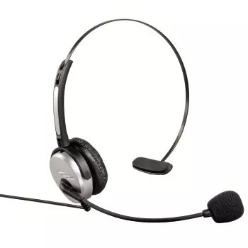 Hama Headband Headset Wired Office/Call center Black, Silver