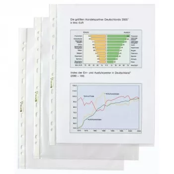 Rexel Pocket - Economy, 210 x 297 mm (A4), Transparent, Polypropylene (PP), Portrait, 235 mm, 305 mm