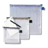 Rexel Mesh Bag With Black Zip A4, PVC, 52 g, Black, Transparent