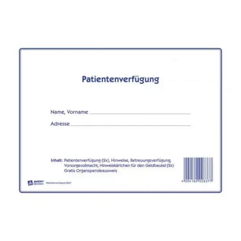 Register Paper Avery 2837