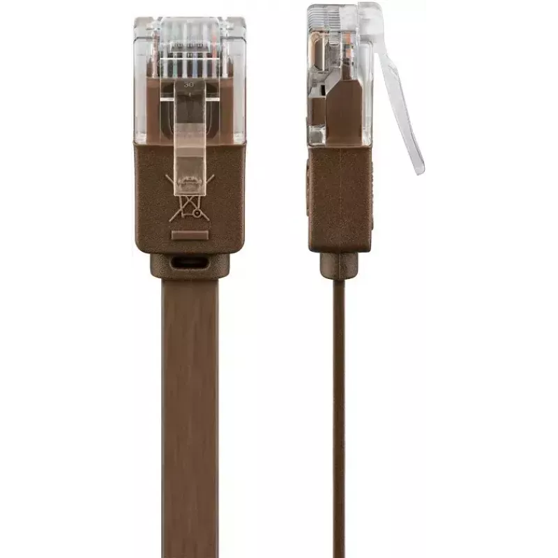 Networking Cable Goobay 95896 3m Cat6 U/UTP Brown