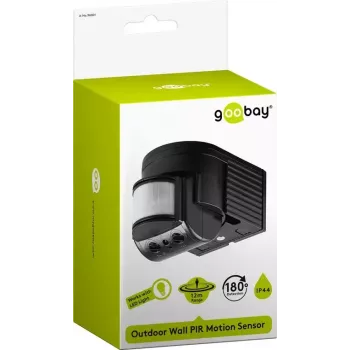 Wall Mount Sensor Goobay Black 96001