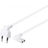 Goobay Connection Cable Euro Plug Angled at Both Ends 1.5m