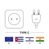 Goobay Connection Cable Euro Plug Angled at Both Ends 1.5m