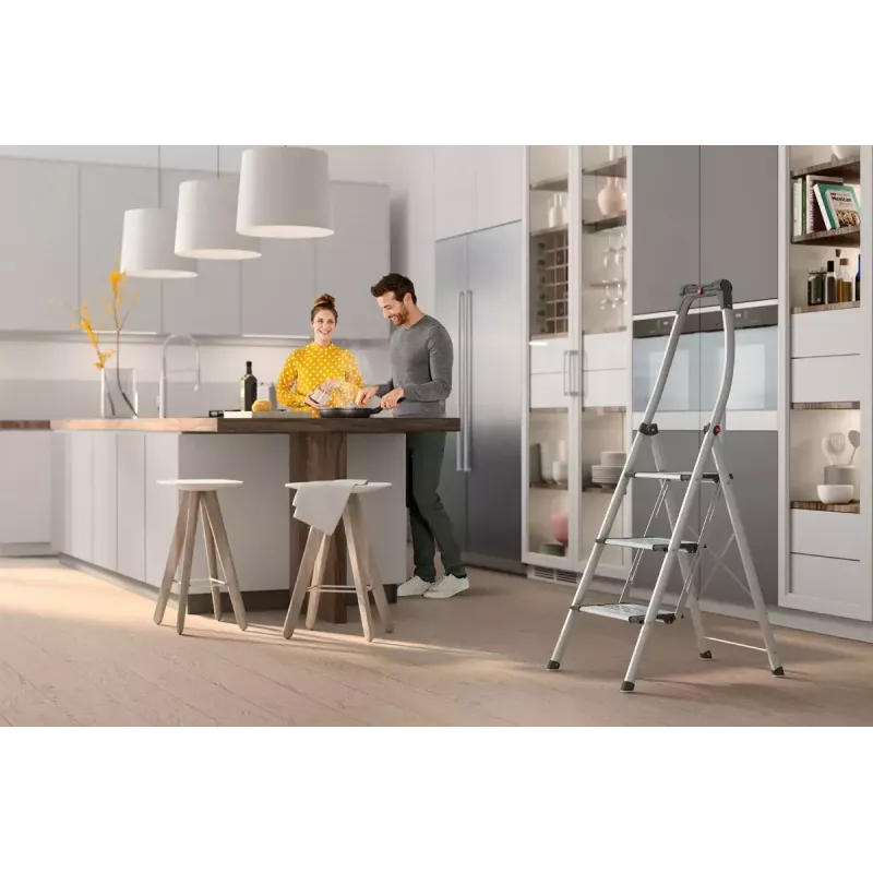 Step ladder Hailo K100 TopLine Grey