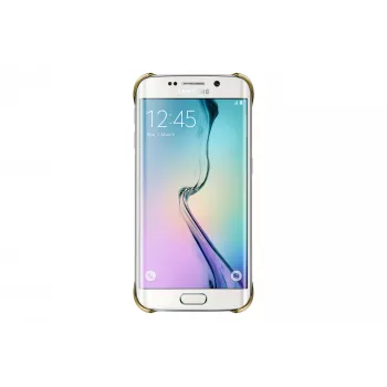Samsung EF-QG925B mobile phone case Cover Gold, Transparent