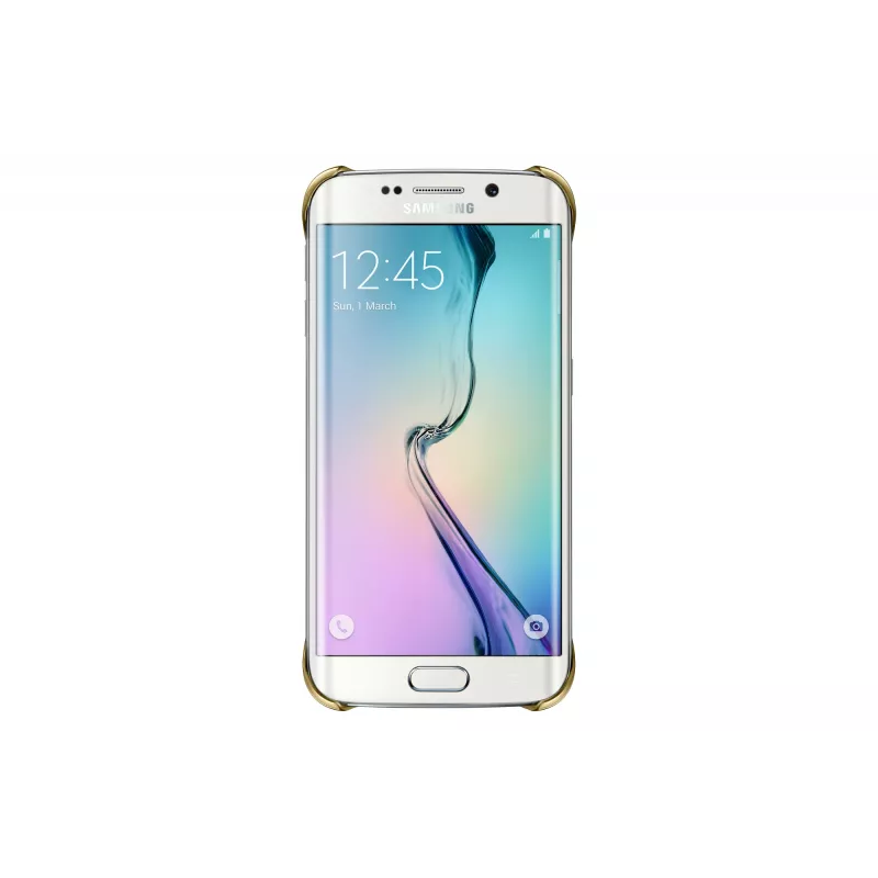 Samsung EF-QG925B mobile phone case Cover Gold, Transparent