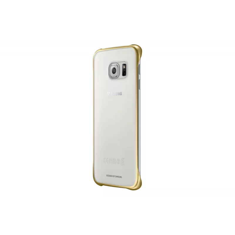 Samsung EF-QG925B mobile phone case Cover Gold, Transparent
