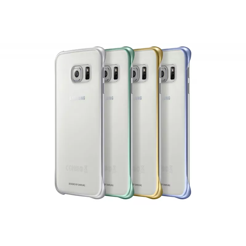Samsung EF-QG925B mobile phone case Cover Gold, Transparent