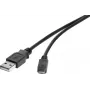 USB cable Renkforce RF-4463073 0.15m USB A Micro-USB B Black