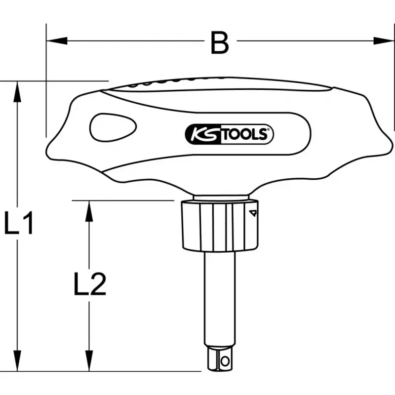 Multi-bit screwdriver KS Tools 151.1109 Width 115 mm Length 110 mm Weight 40 g
