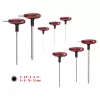 T-handle hex key set KS Tools 151.8150 — 9 pcs, short-arm T-handle
