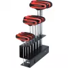 KS Tools 158.8130 ERGOTORQUEplus T-Handle Hex Key Set, 8-piece