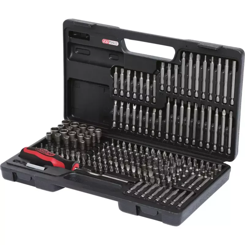 Screwdriver Bit KS Tools 911.2008 208 pcs Nickel DIN 3126 ISO 1173