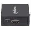 Manhattan HDMI Splitter 2-Port , 1080p, Black, Displays output from x1 HDMI source to x2 HD displays (same output to both displays), USB-A Powered (cable included, 0.7m), Three Year Warranty