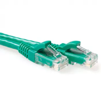 ACT Green 5 meter U/UTP CAT6 patch cable snagless with RJ45 connectors