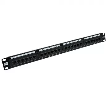Patchpanel 24-ports unshielded CAT6 ACT PP1010