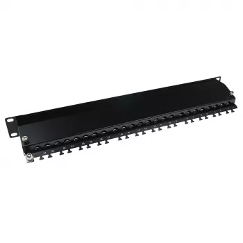 ACT Patchpanel 24-ports Shielded CAT6A with cover CAT6A