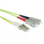 ACT 5 meter LSZH Multimode 50/125 OM5 fiber patch cable duplex with LC and SC connectors