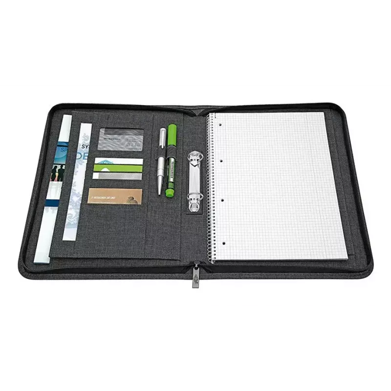 Personal organizer WEDO 58 352412 A4 polyester grey, 2-ring folder