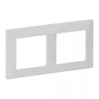 Wall frame 2-gang Legrand VLIFE 754002 for two modules, rectangular mounting