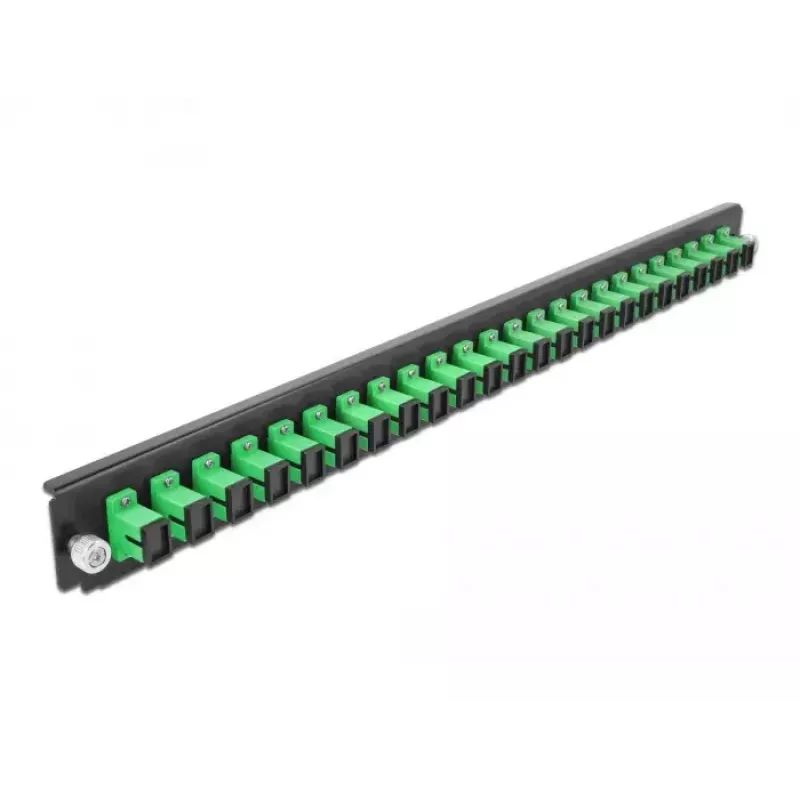 Splice Box Front Panel DeLOCK 19 inch 24 port SC Simplex green