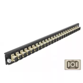 Splice Box Front Panel DeLOCK 19 inch 24 port SC Simplex beige