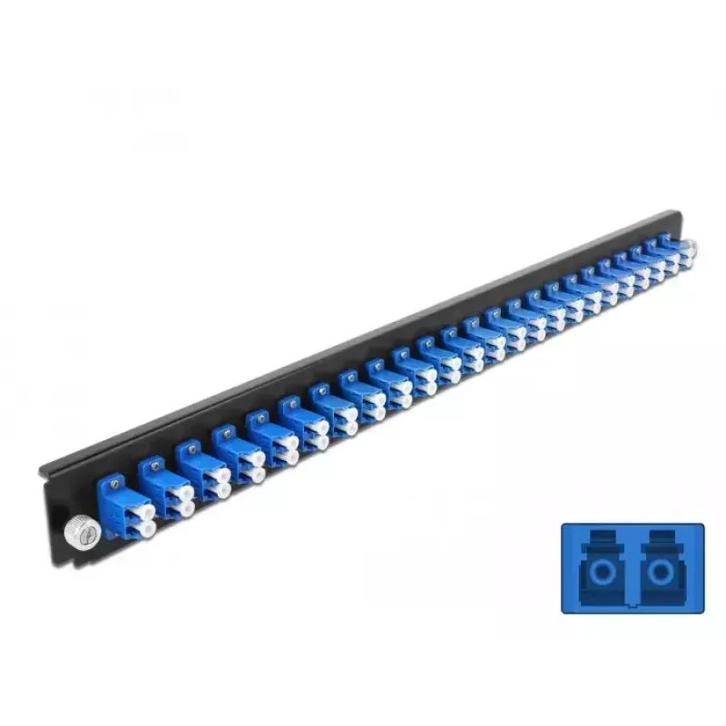 Splice Box Front Panel DeLOCK 43357 24 port LC Duplex blue