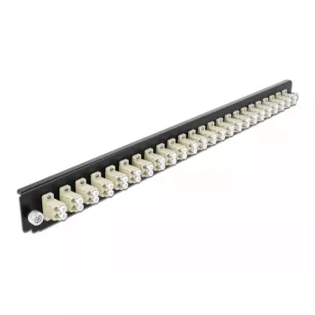 Splice Box Front Panel DeLOCK 19 inch 43359 24 port LC Duplex beige