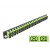 Splice Box Front Panel DeLOCK 19 inch 24 port SC Duplex limegreen