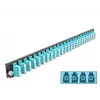 Splice Box Front Panel DeLOCK 19 inch 24 port LC Quad aqua