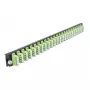 Splice Box Front Panel DeLOCK 19 inch 24 port LC Quad limegreen