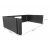 Rack base DeLOCK 19 inch Wall Mount Rack 3U foldable black