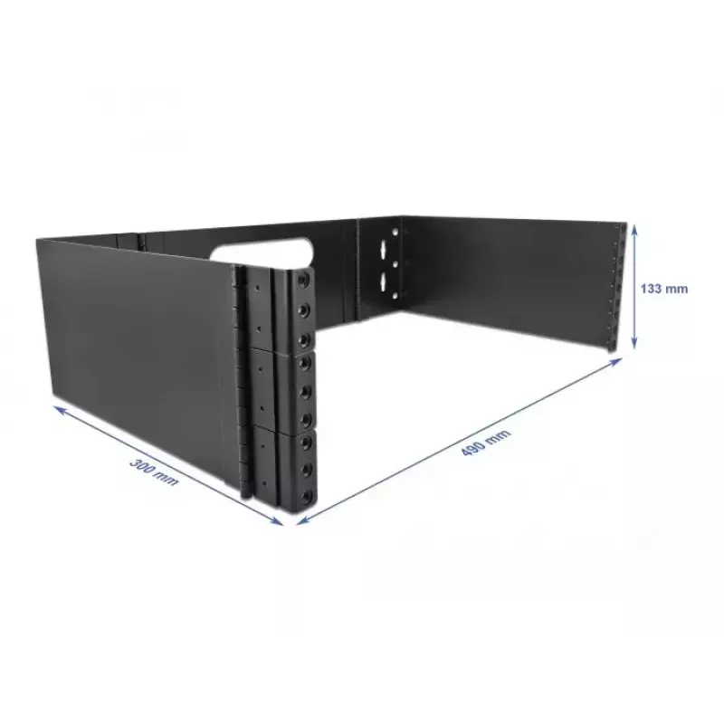 Rack base DeLOCK 19 inch Wall Mount Rack 3U foldable black