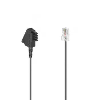 Hama 00201111 telephone cable 0.5 m Black