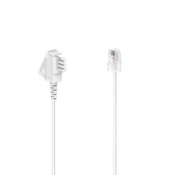 Hama 00201120 telephone cable 10 m White
