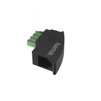Hama 00201122 cable gender changer TAE-F RJ11 Black