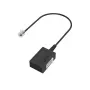 Hama 00201130 cable gender changer TAE-F RJ11 Black