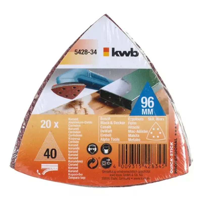 Sanding pad KWB 542834 20 pcs