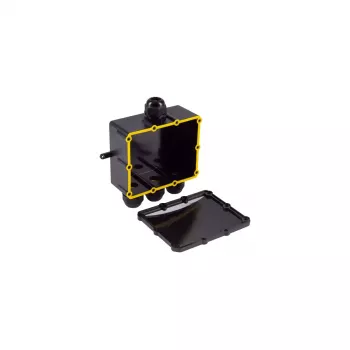 Electrical Junction Box ShiverPeaks BS08-01053 IP68 Black ABS Plastic