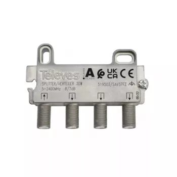 Cable splitter Televes 519503 Stainless steel 5 - 2400 MHz