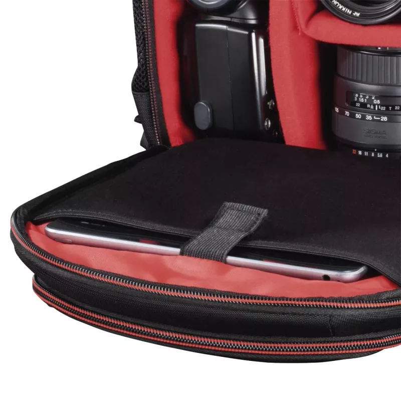 Hama Miami Backpack case Black, Red