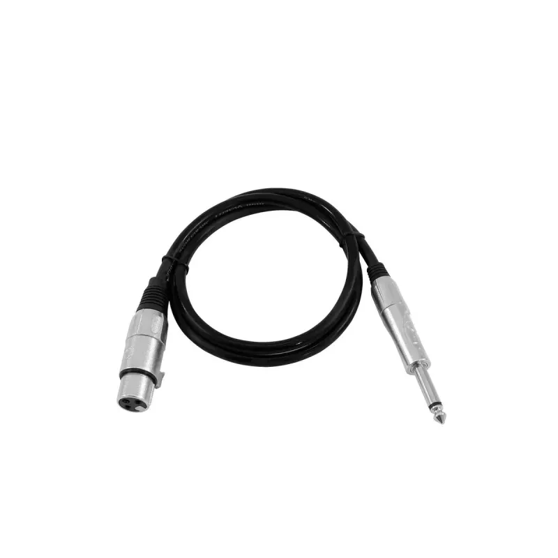 Audio Cable XLR 3-pin Female to 6.35mm Male 0.9m Omnitronic 3022516L