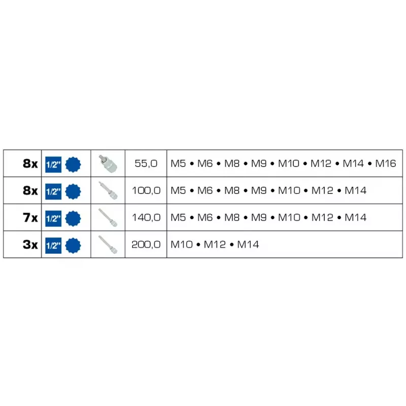 Socket set Brilliant Tools BT022026