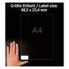 Self-adhesive printer label Avery LR3657-10 White 2.54x4.85 cm 400 pcs