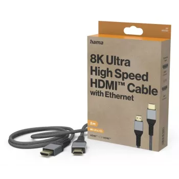 Hama 00305150 HDMI cable 2 m HDMI Type A (Standard) Black, Grey