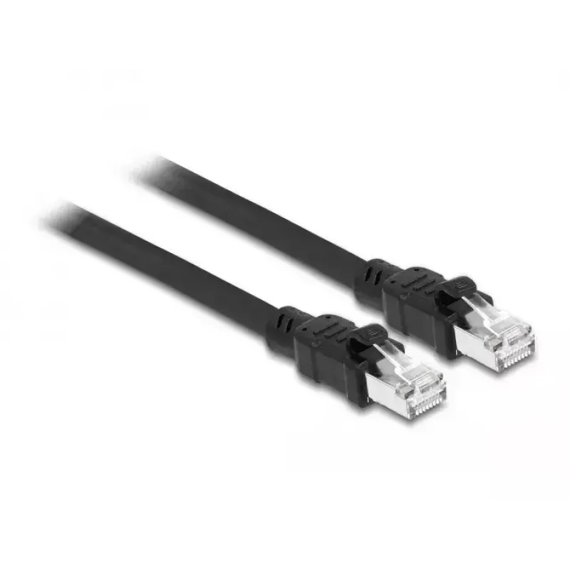 DeLOCK Network cable RJ45 Cat.6A F/UTP 1 m Black
