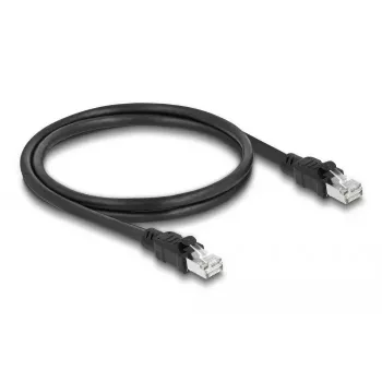 DeLOCK Network cable RJ45 Cat.6A F/UTP 1 m Black