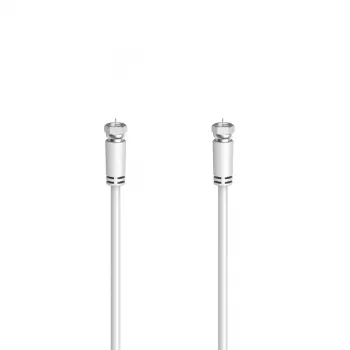Hama 00305061 coaxial cable 5 m F-type White